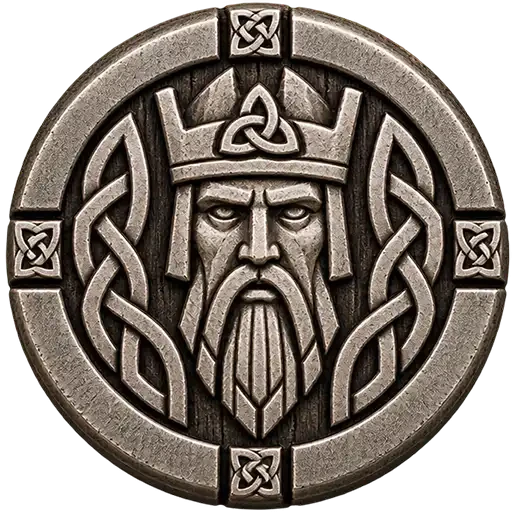Carved king piece